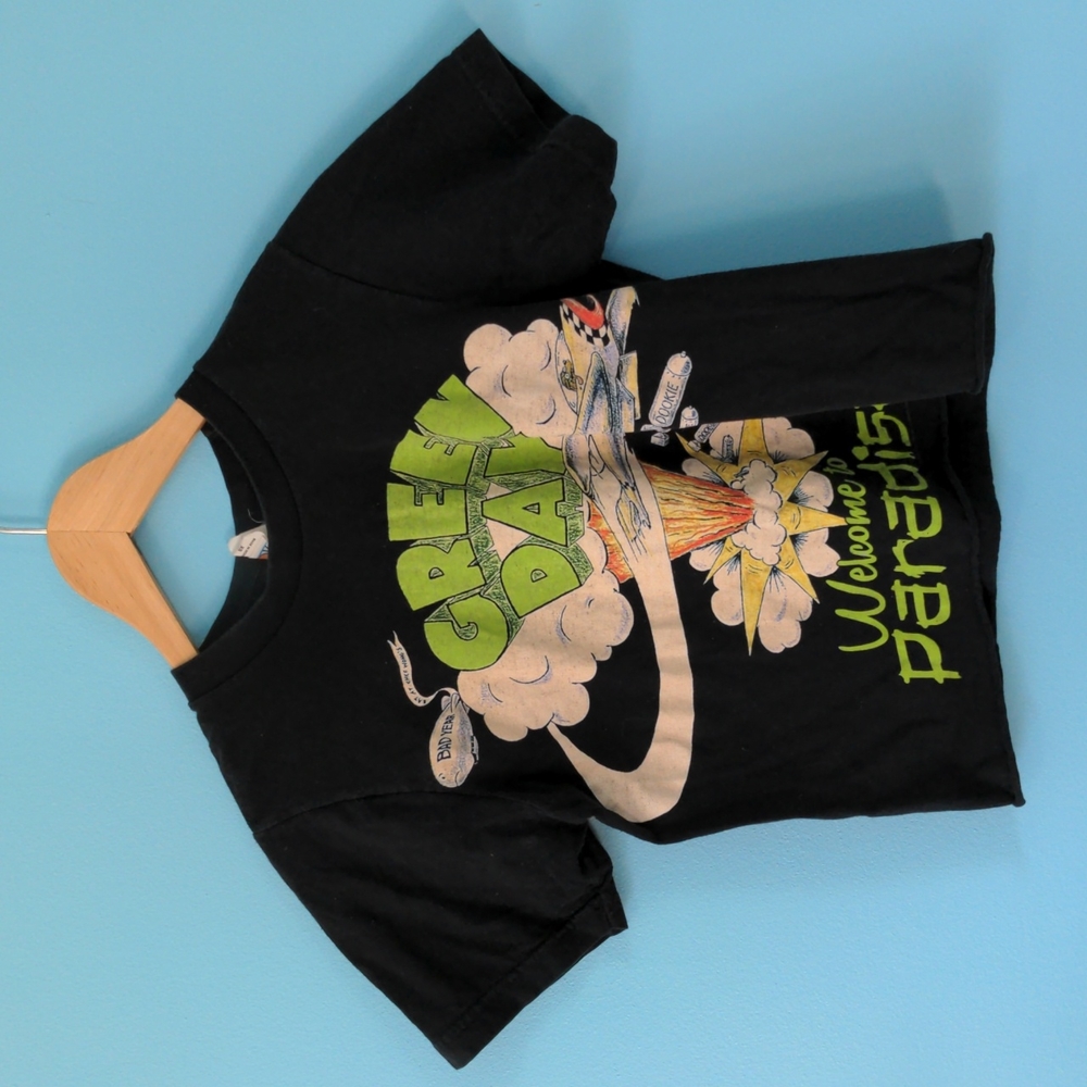 Green Day cropped t shirt